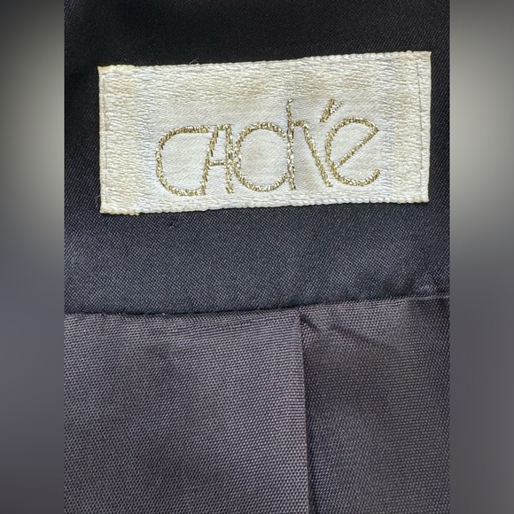 1990s Cachè Sequin 1 Button Blazer - Picture 4 of 4